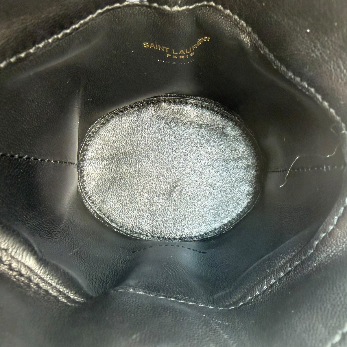 Saint Laurent Gaby Lambskin Bucket Bag