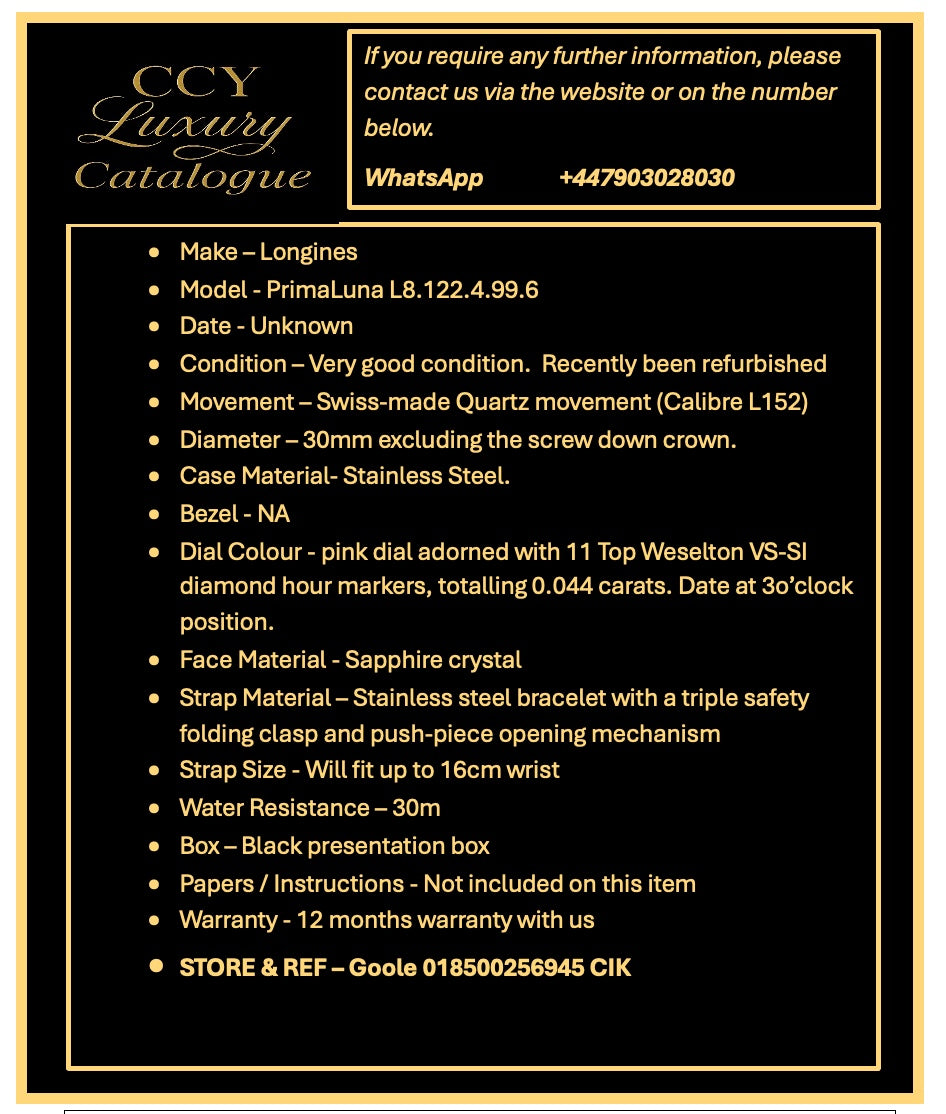 Longines PrimaLuna L8.122.4.99.6