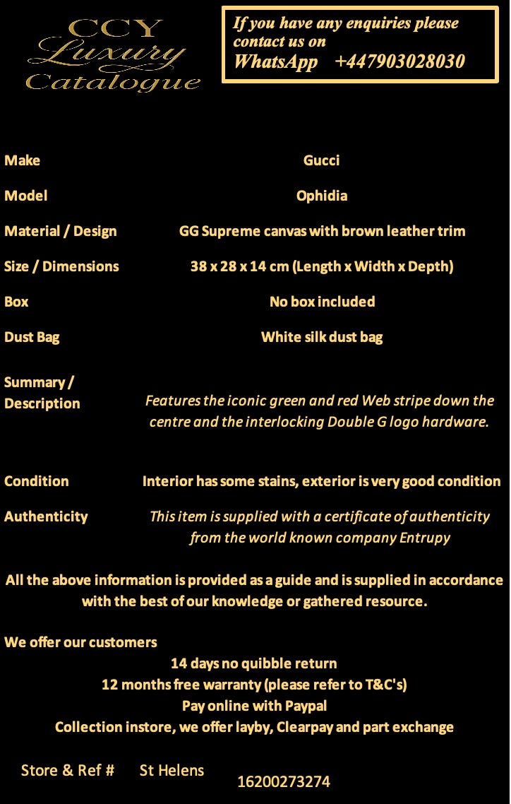 Gucci Ophidia Tote Bag