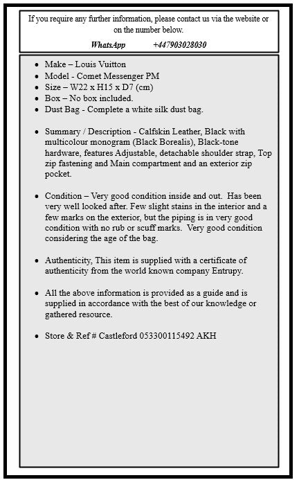 louis Vuitton Comet Messenger PM