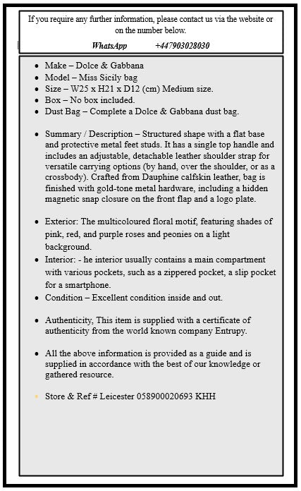 Dolce & Gabbana Miss Sicily bag