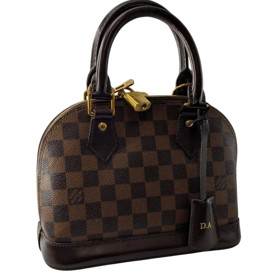 Louis Vuitton Alma BB Bag - Damier Ebene Canvas Handbag