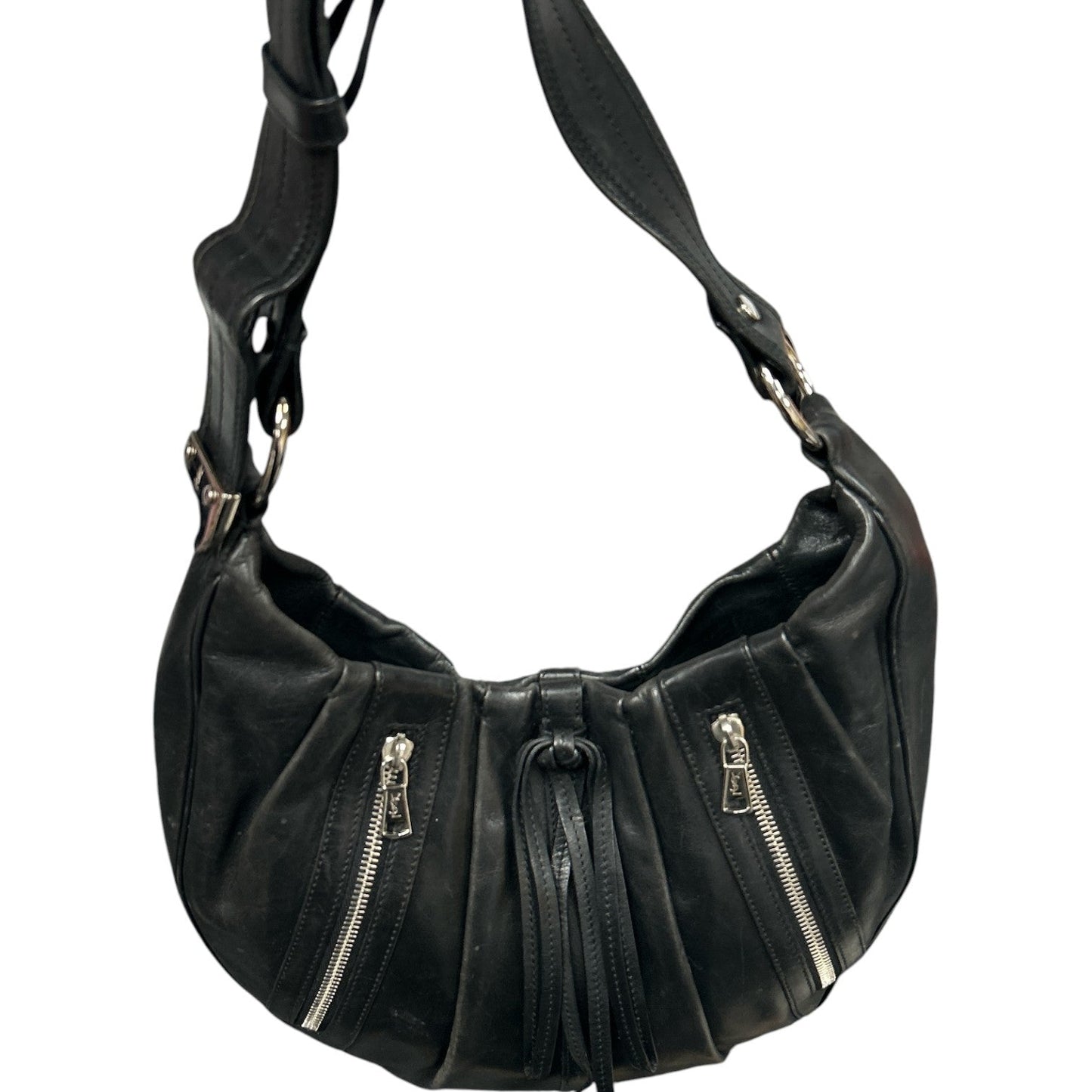 Saint Laurent Rive Gauche Classic Pleated Hobo bag Pony Style