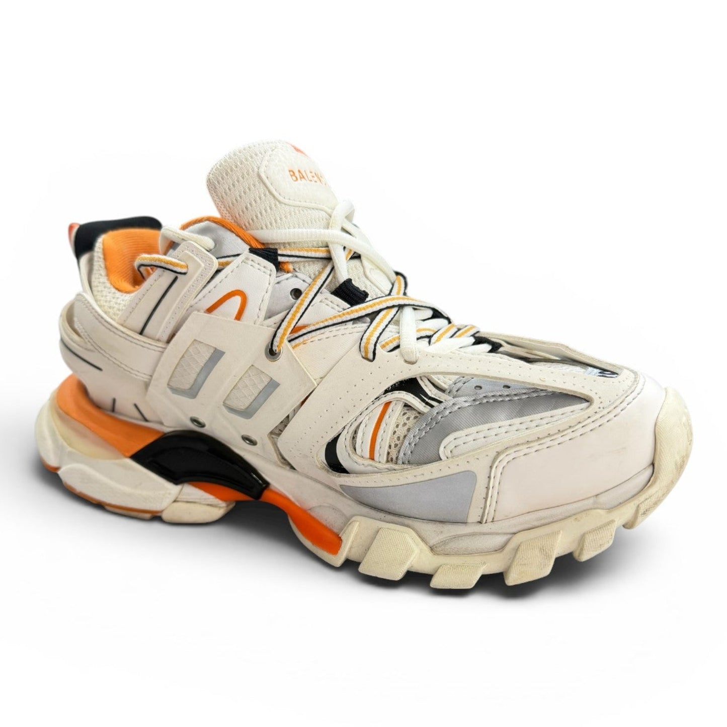 Balenciaga Tracks Orange & White Trainers
