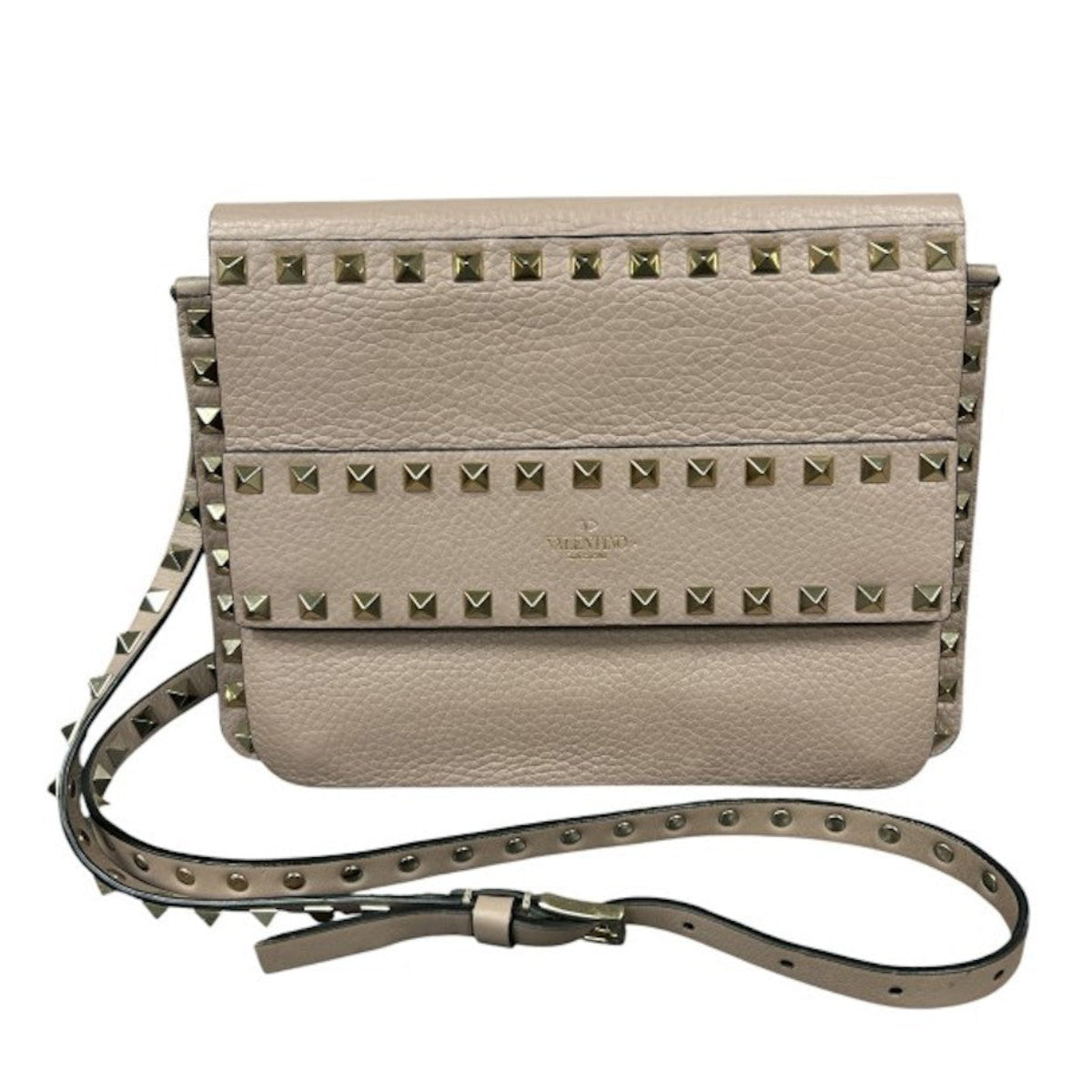 Valentino Garavani Small Rockstud Grain Calfskin Crossbody