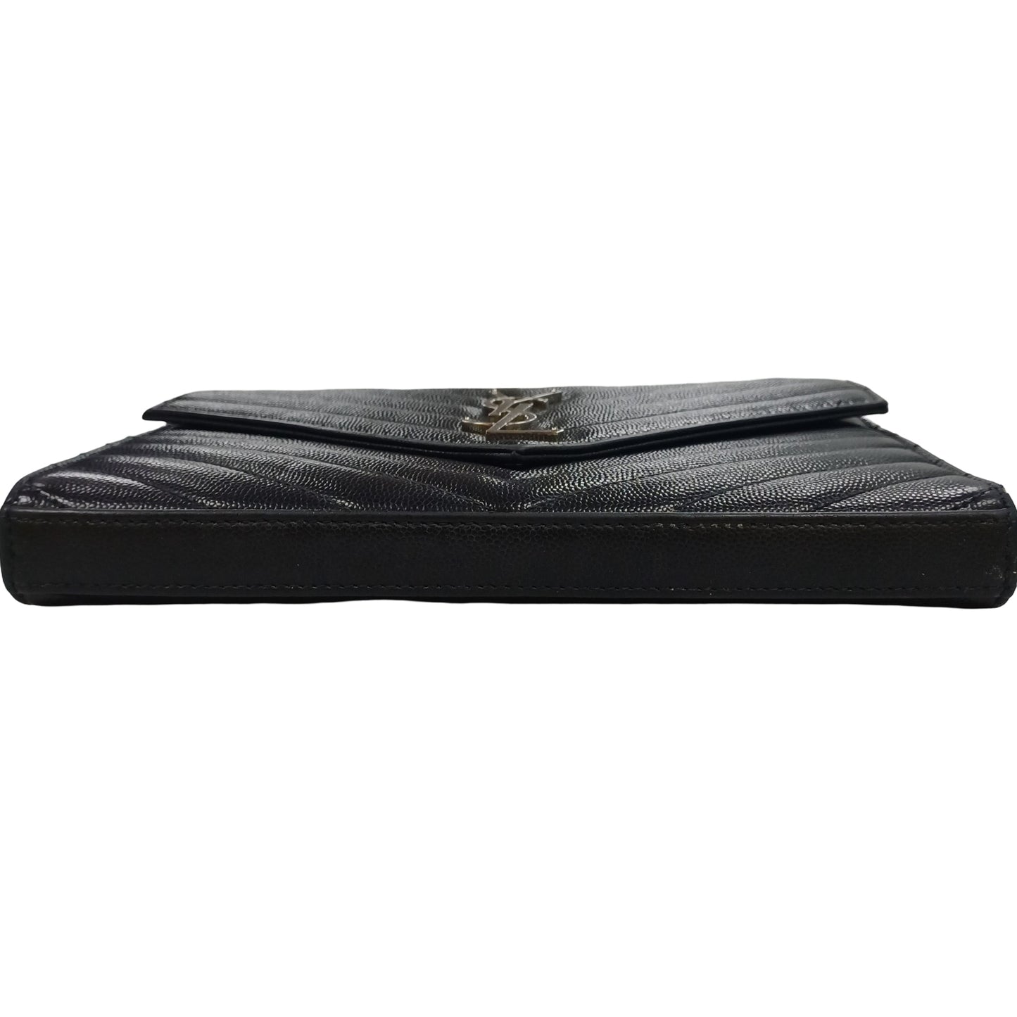 Saint Laurent Cassandre Leather Wallet On Chain
