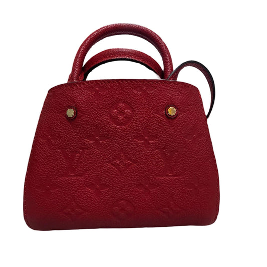 Louis Vuitton Nano Montinage Red Leather