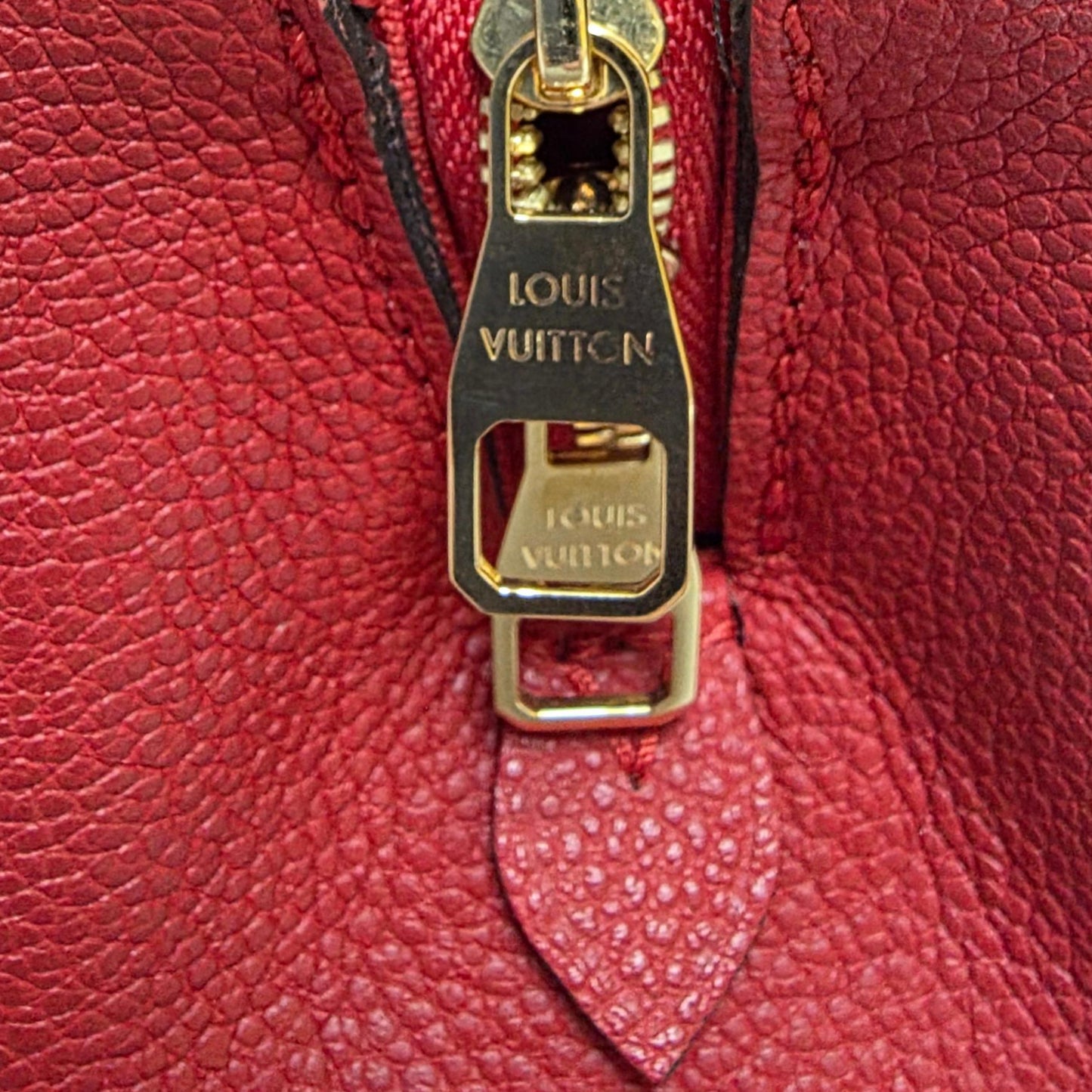 Louis Vuitton Nano Montinage Red Leather