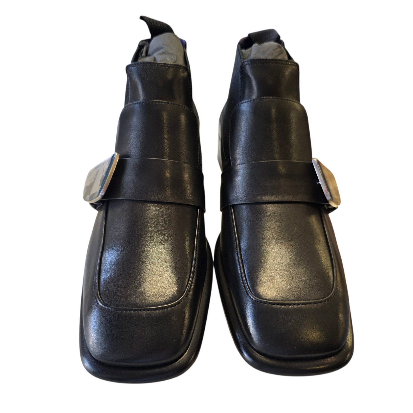 Burberry Shield Leather Chelsea Boots