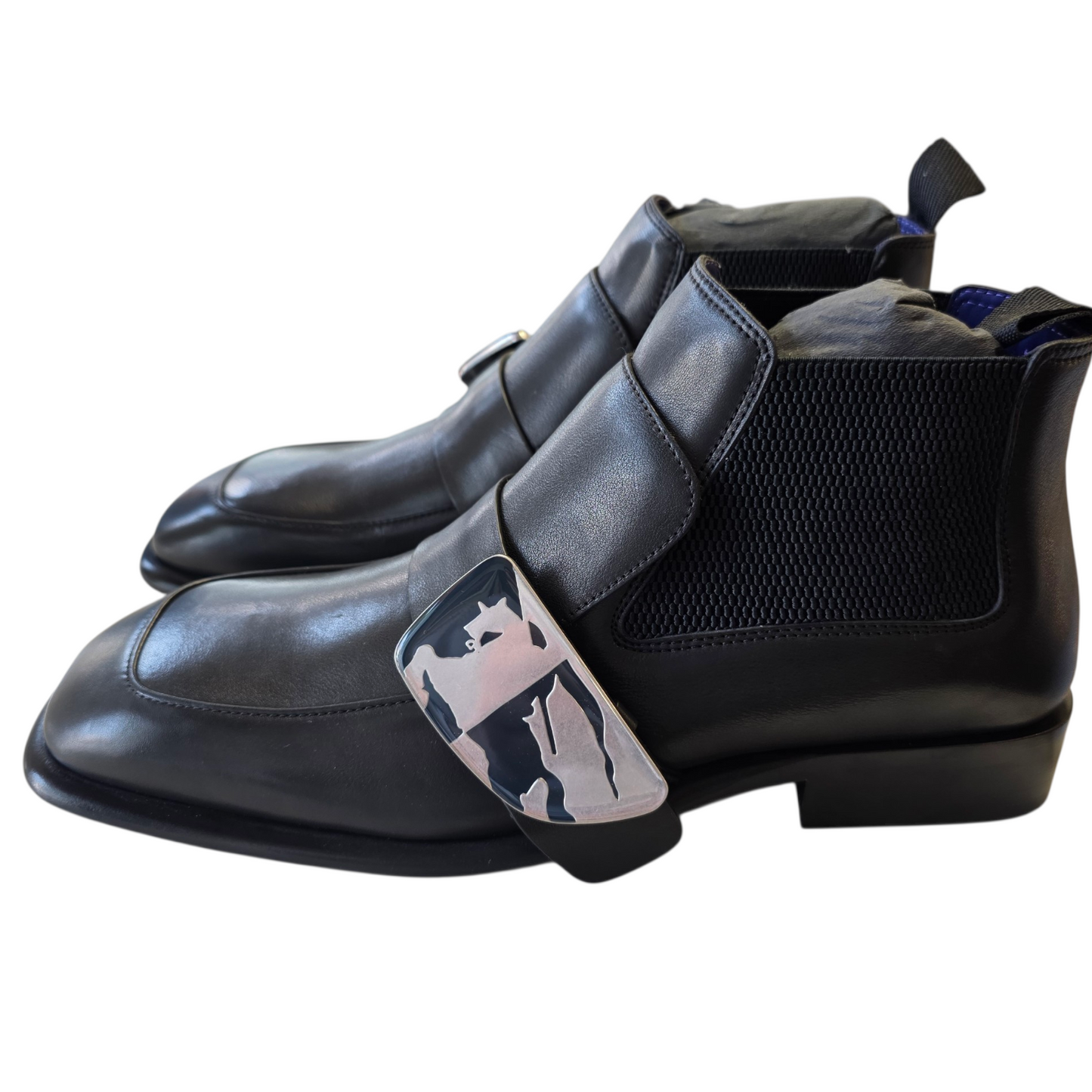 Burberry Shield Leather Chelsea Boots