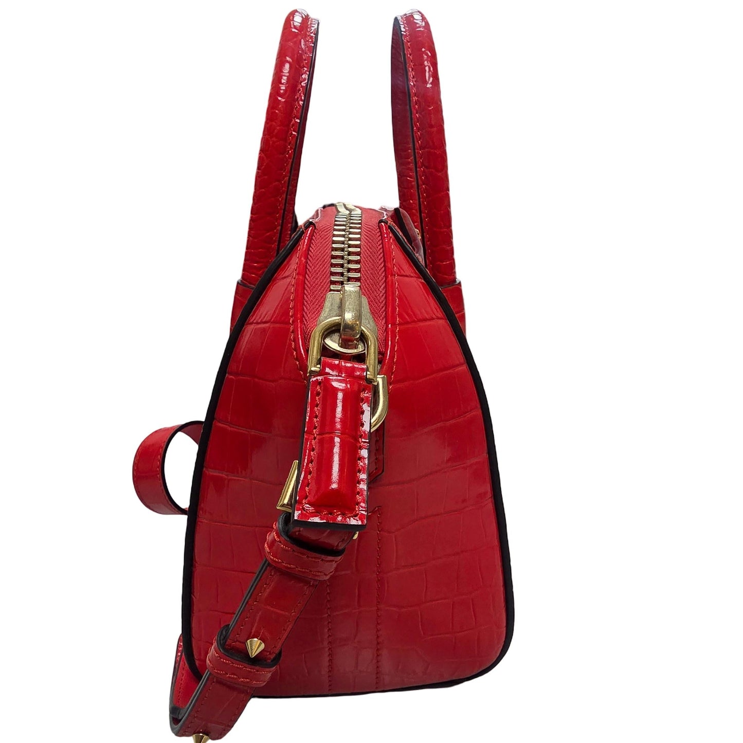 Givenchy Calfskin Crocodile Embossed Mini Antigona