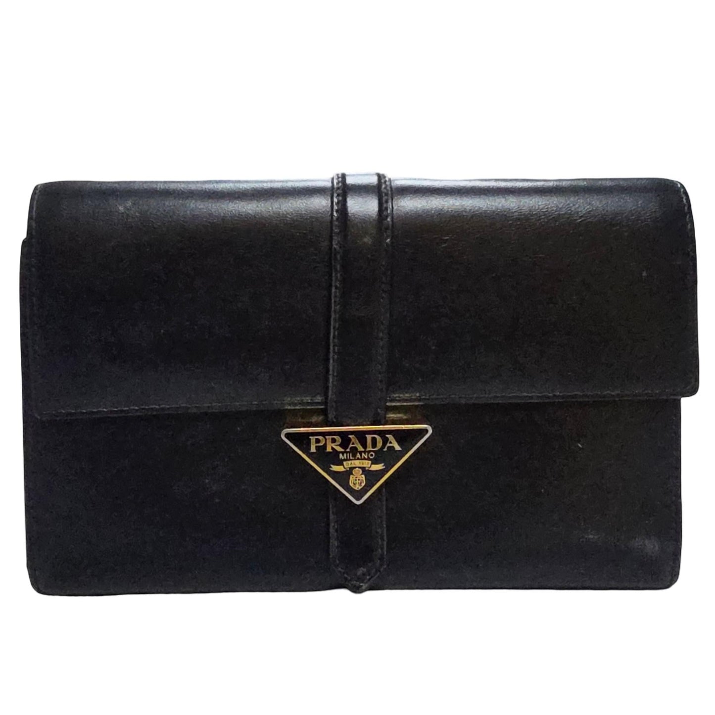 Prada Rectangular Logo Clutch Bag