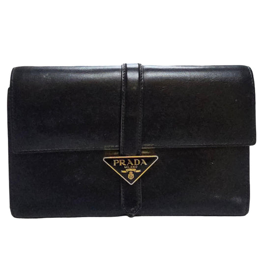 Prada Rectangular Logo Clutch Bag