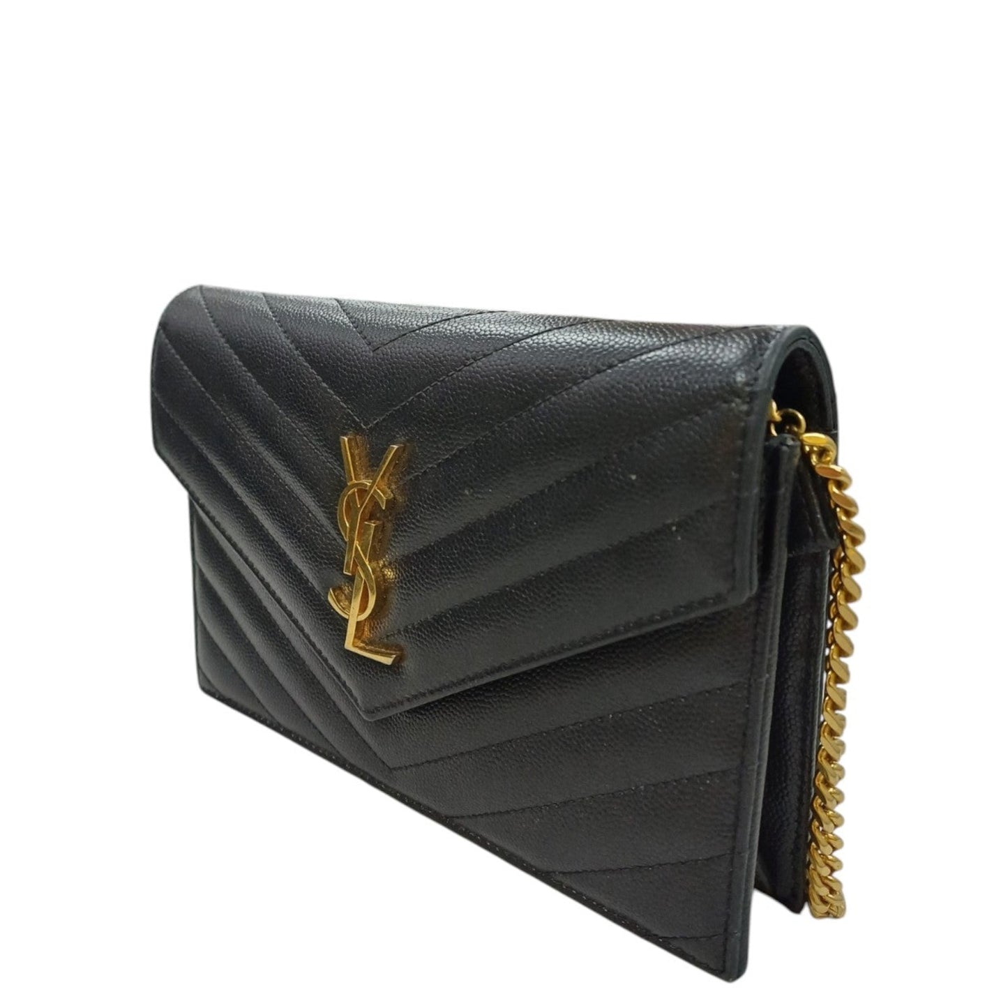 Saint Laurent Classic Cassandre Chain Wallet