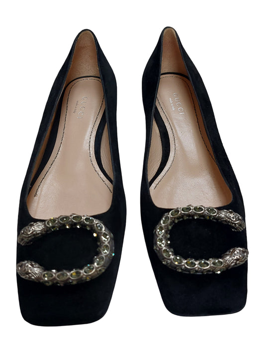 Gucci Dionysus Suede Ballet Flats