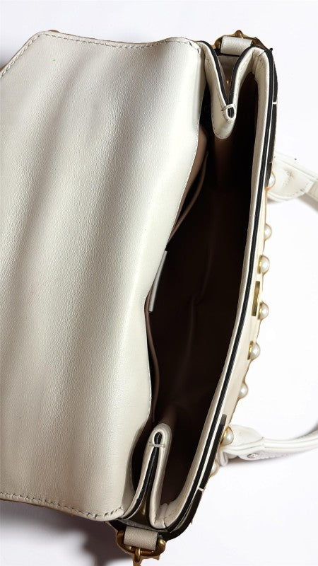 Gucci Broadway Pearly Bee Leather Shoulder Bag