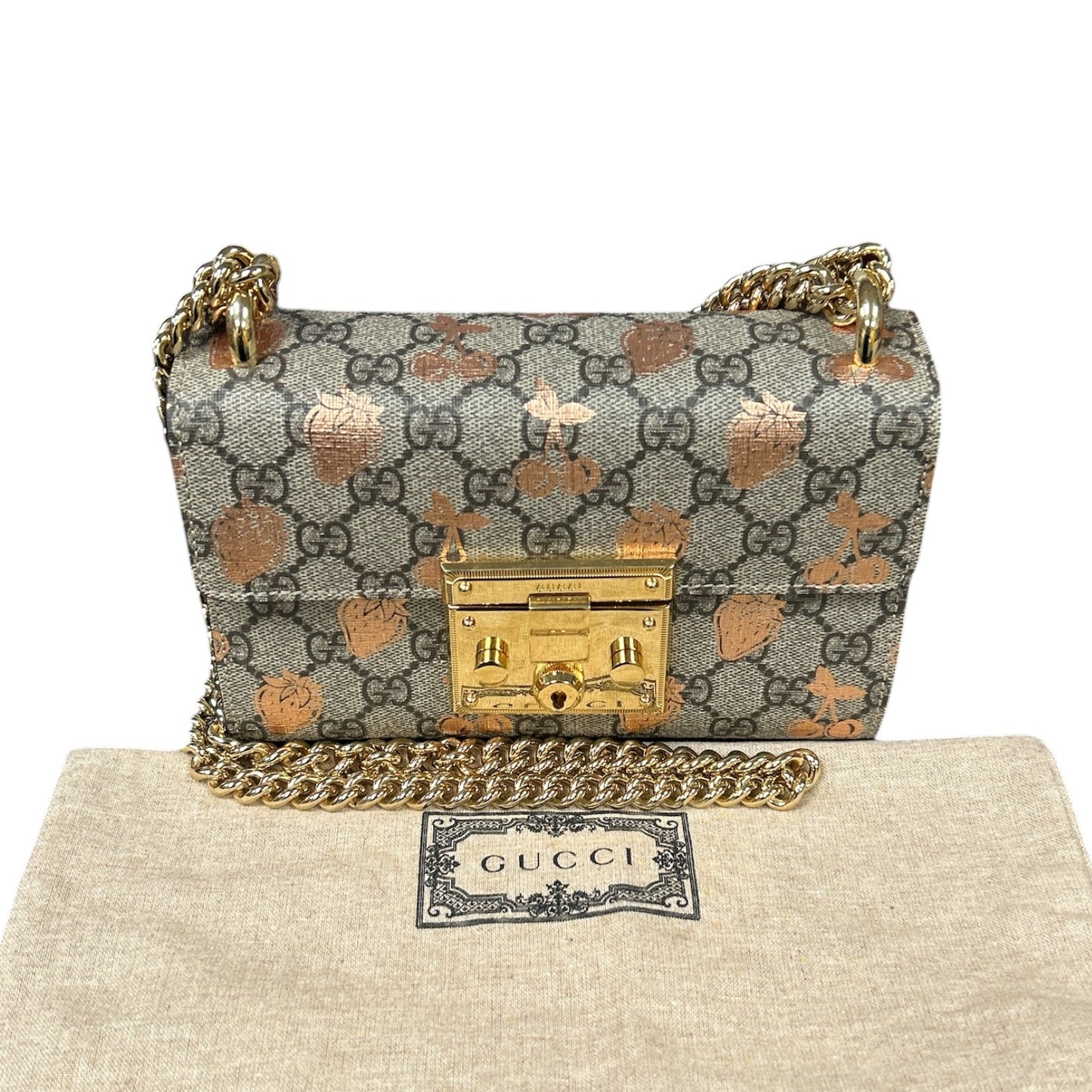 Gucci GG Small Padlock Berry Shoulder bag
