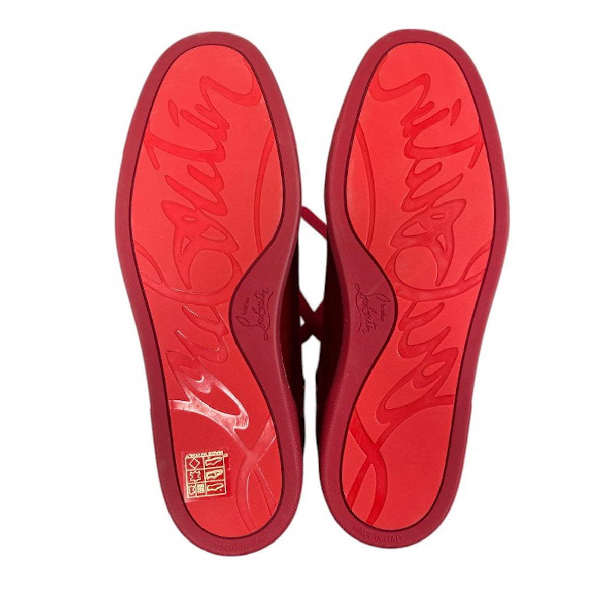 Christian Louboutin Louis Orlato Red Velvet Boots