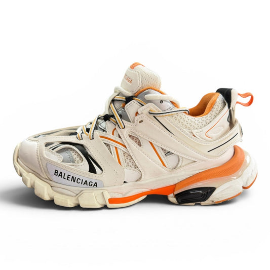 Balenciaga Tracks Orange & White Trainers