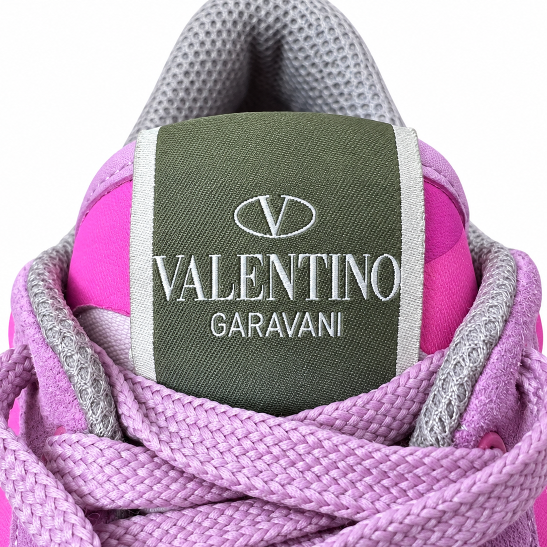 Valentino Garavani Pink Camouflage Rockrunner Trainers