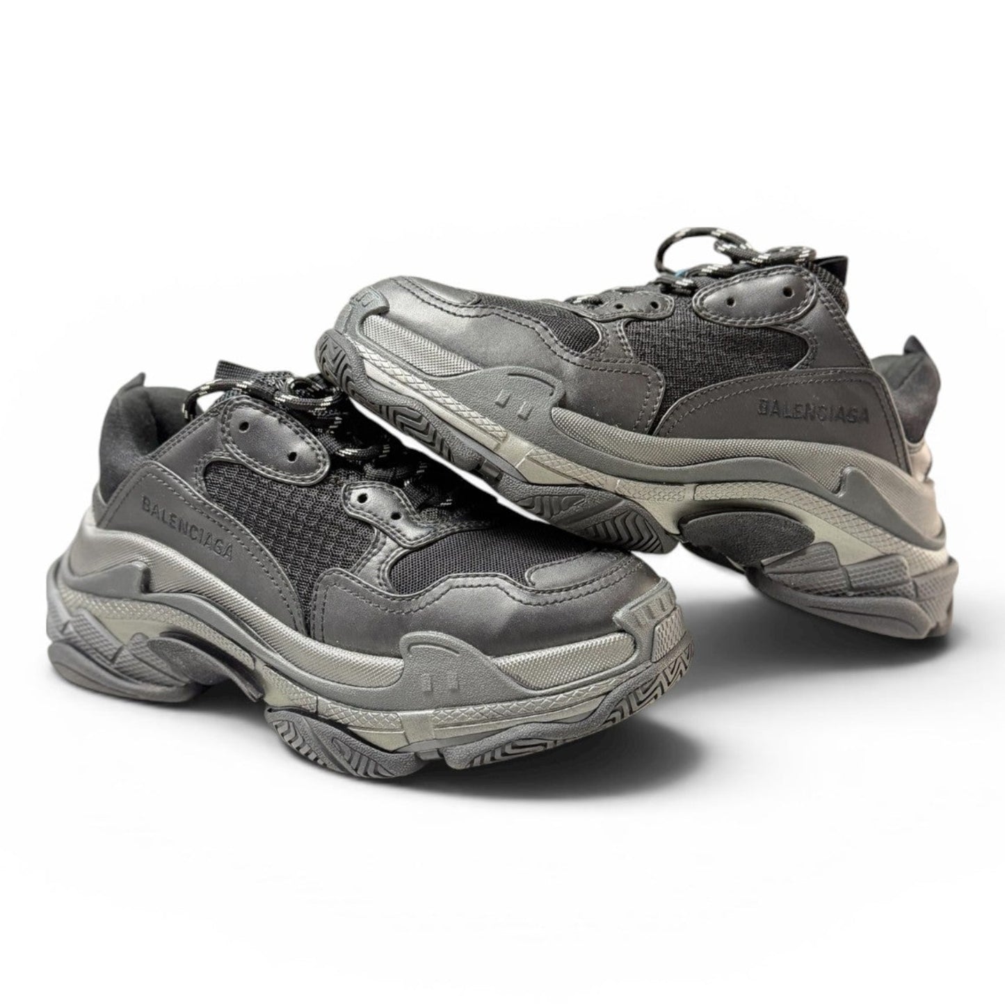 Balenciaga Triple S Silver midsole Trainers