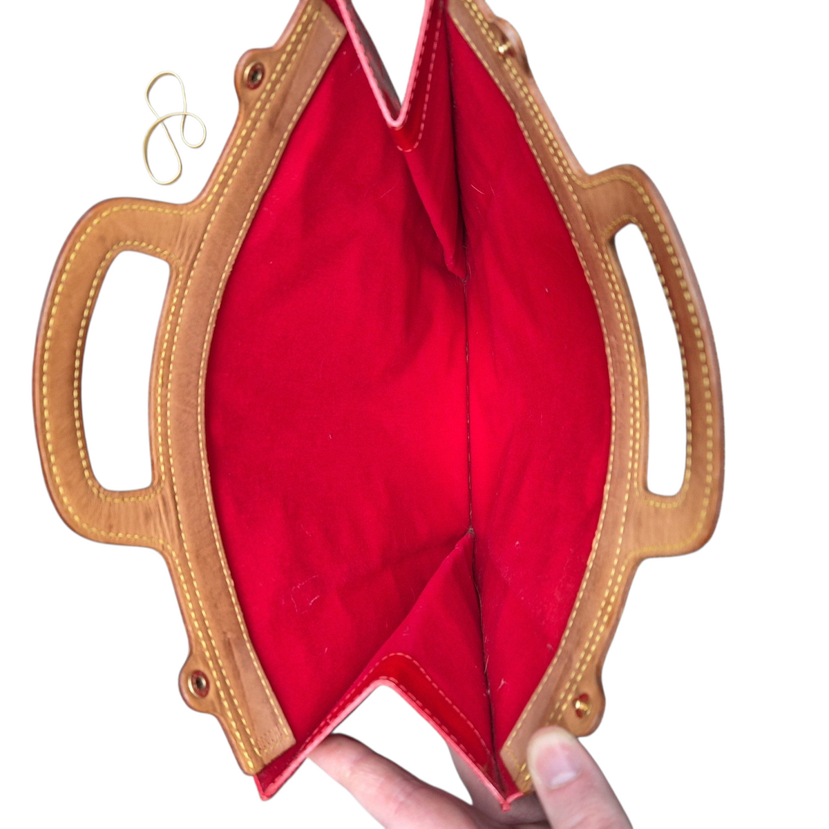 Louis Vuitton Red Vernis Monogram Stanton Tote Bag