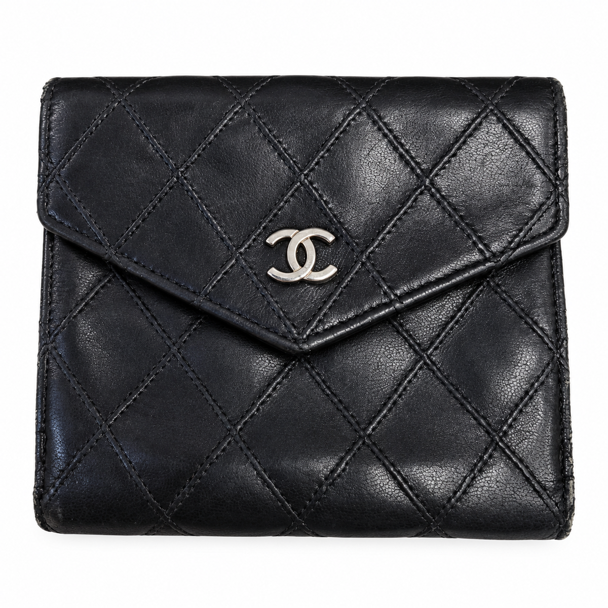 Chanel Quilted Leather Folding Wallet