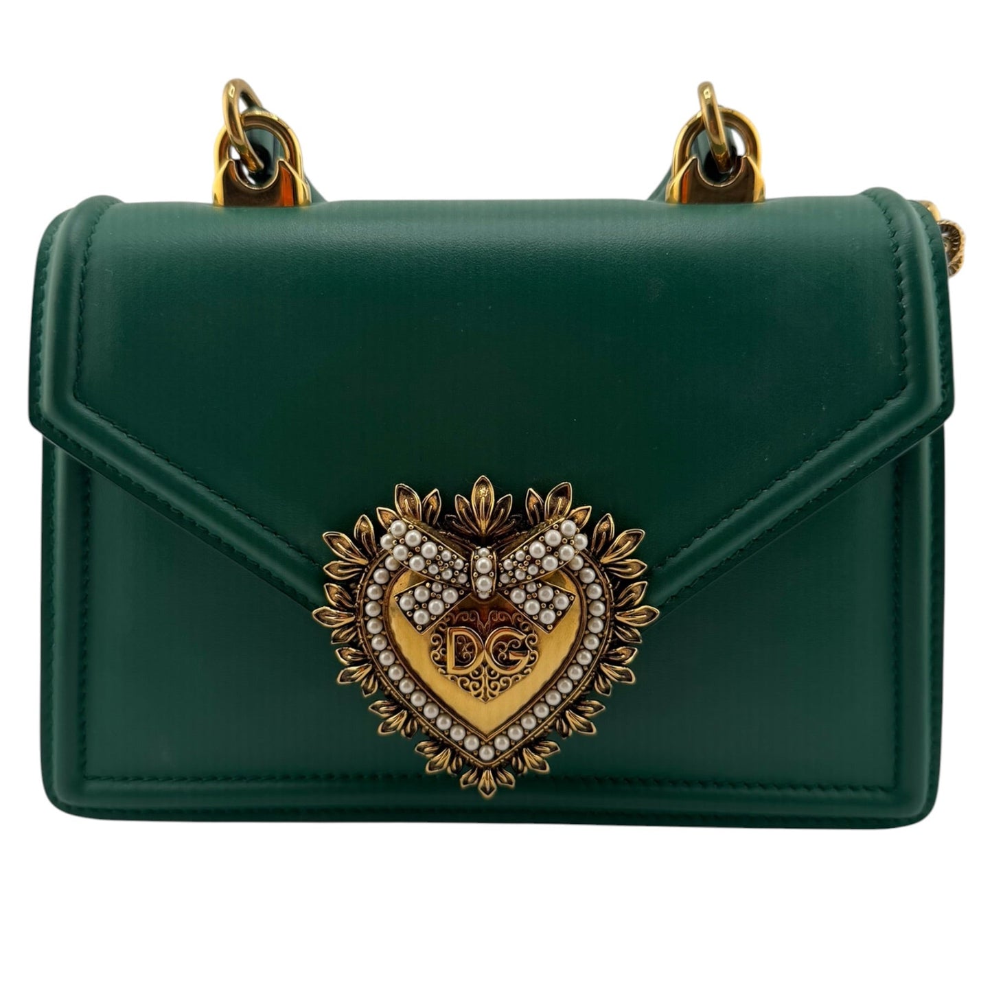 Dolce & Gabbana Devotion Green Handbag