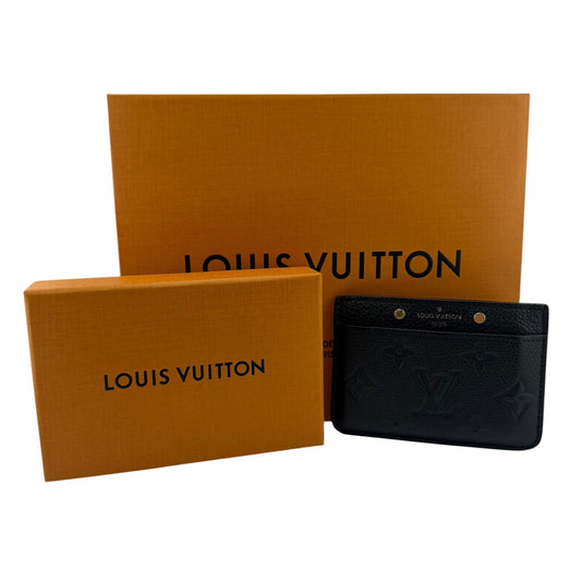 Louis Vuitton Empreinte Black Leather Cardholder