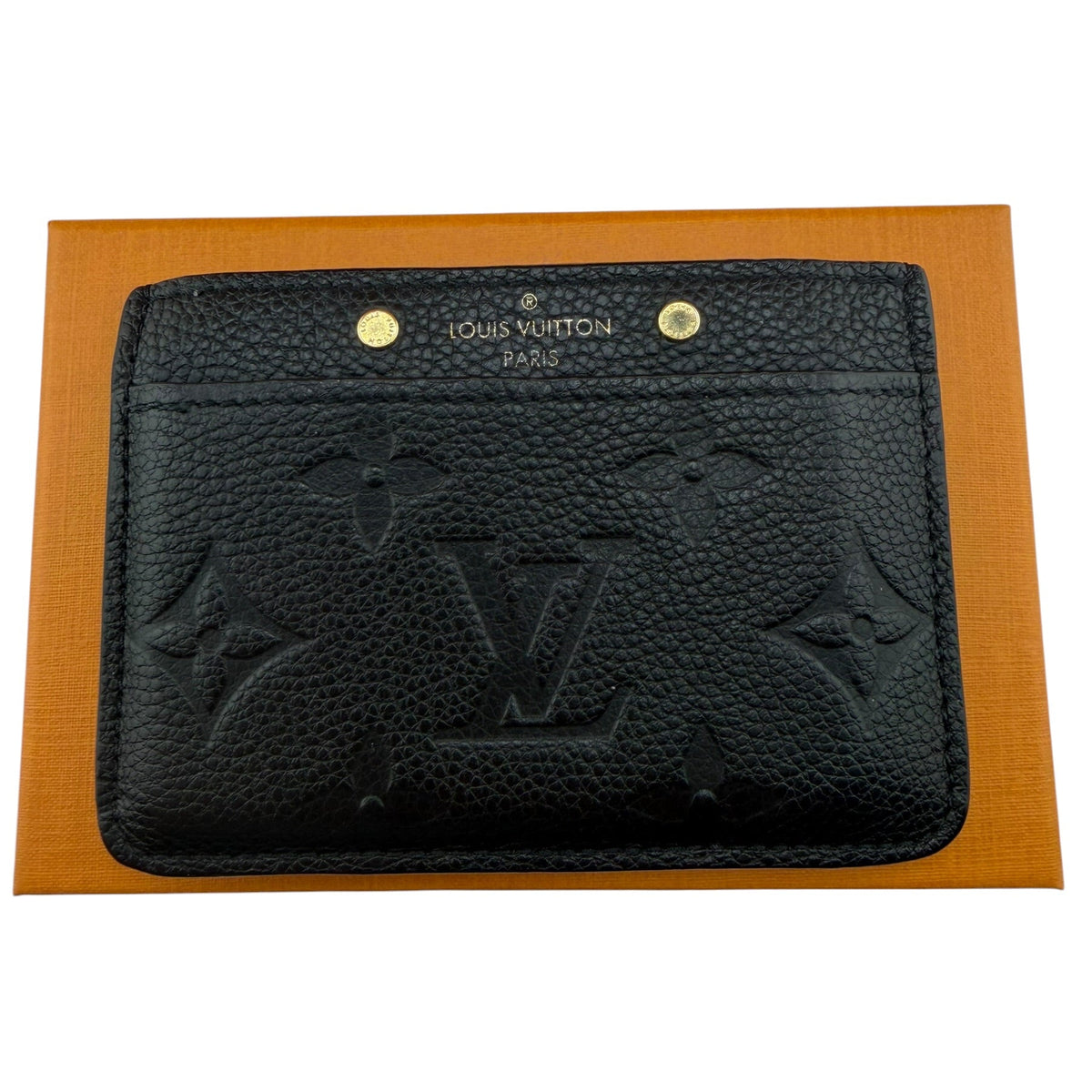 Louis Vuitton Empreinte Black Leather Cardholder