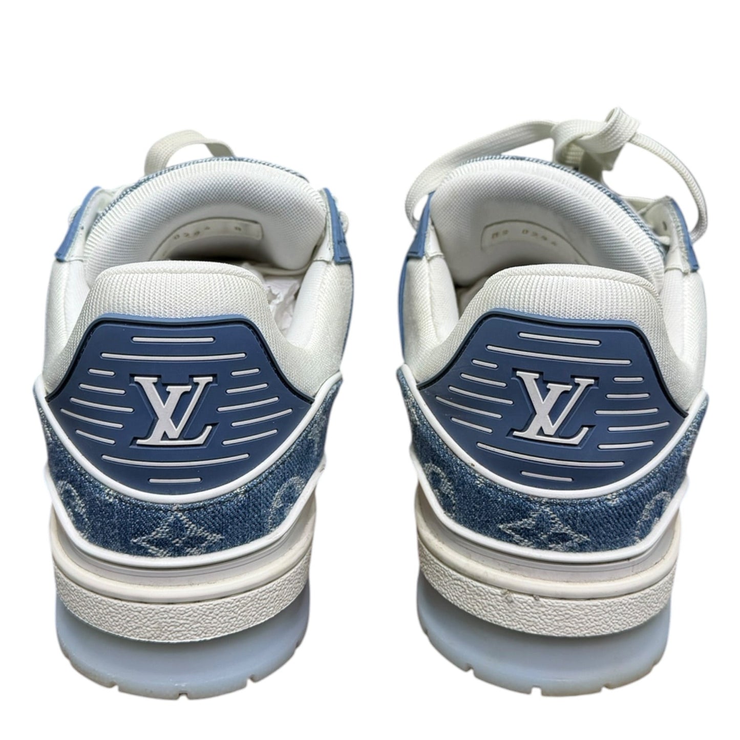 Louis Vuitton blue Monogram denim sneakers