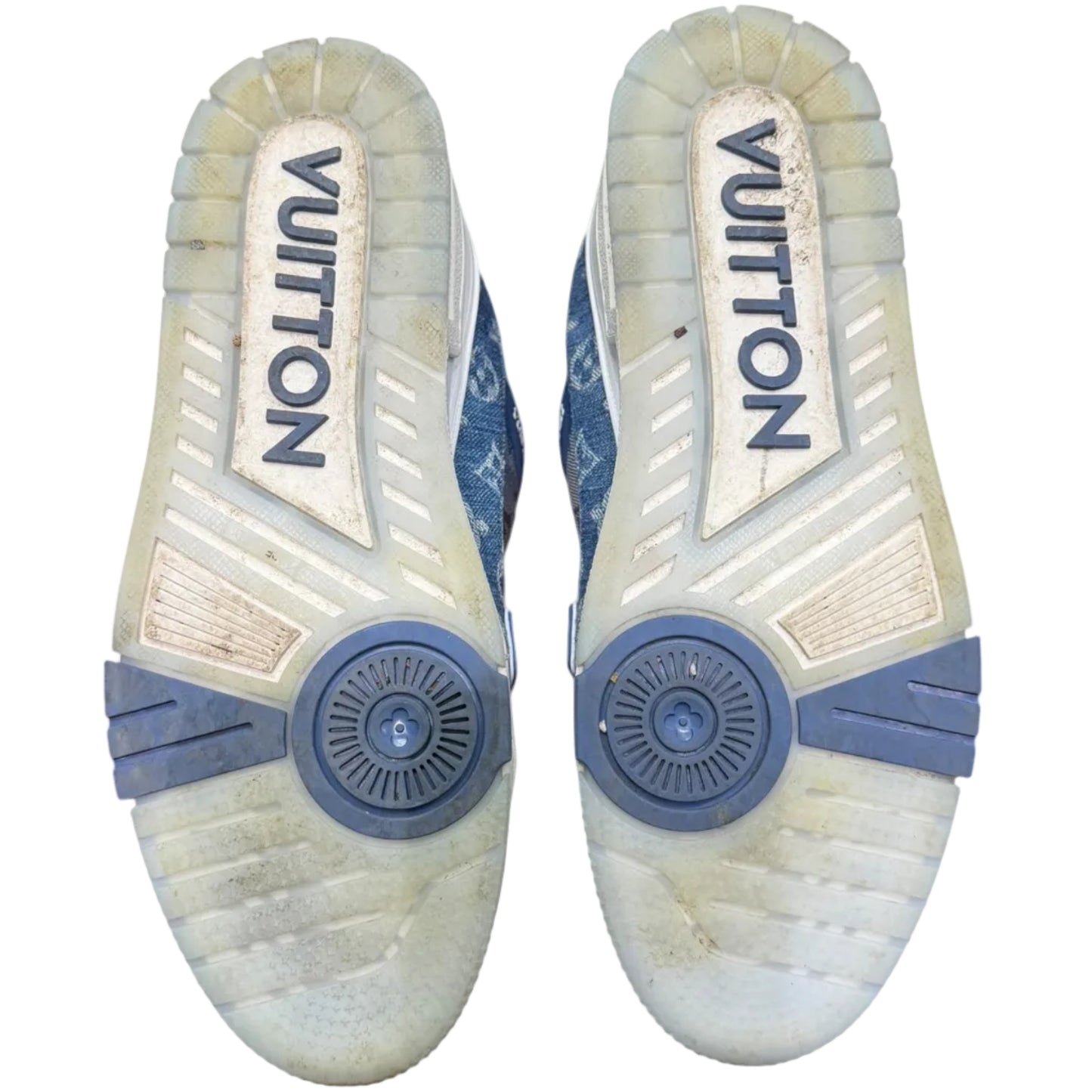 Louis Vuitton blue Monogram denim sneakers