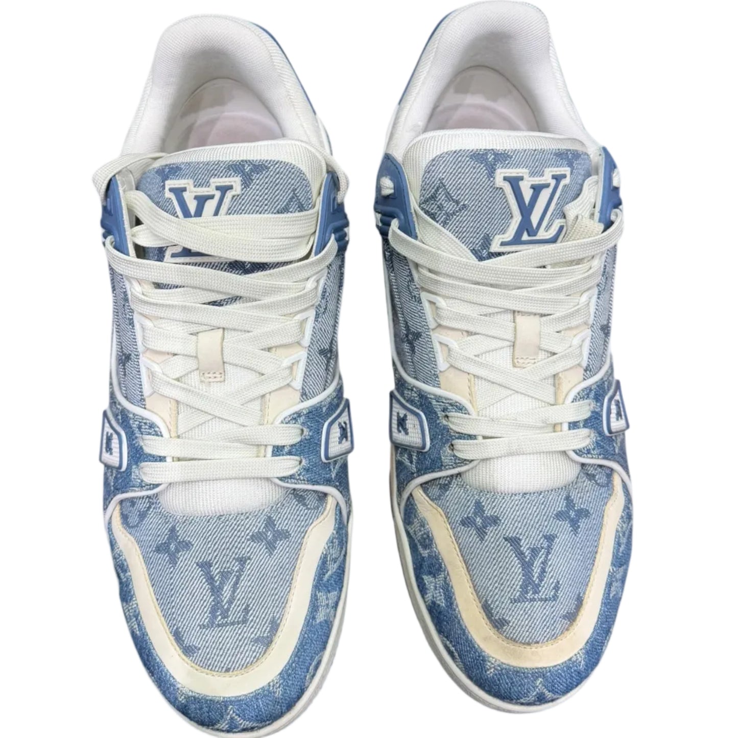 Louis Vuitton blue Monogram denim sneakers