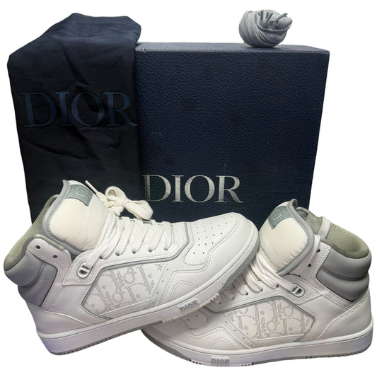 Dior B27 High White & Grey Trainers