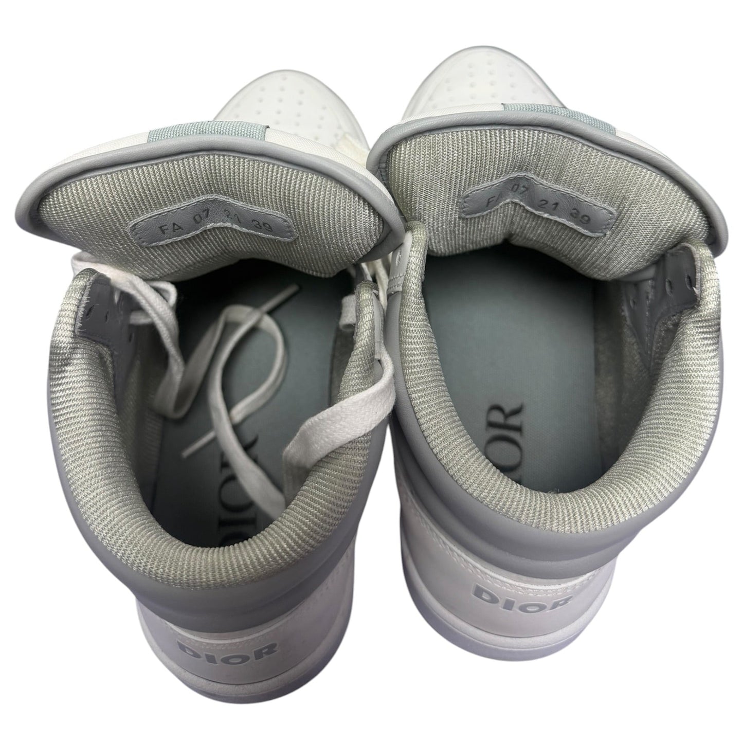Dior B27 High White & Grey Trainers