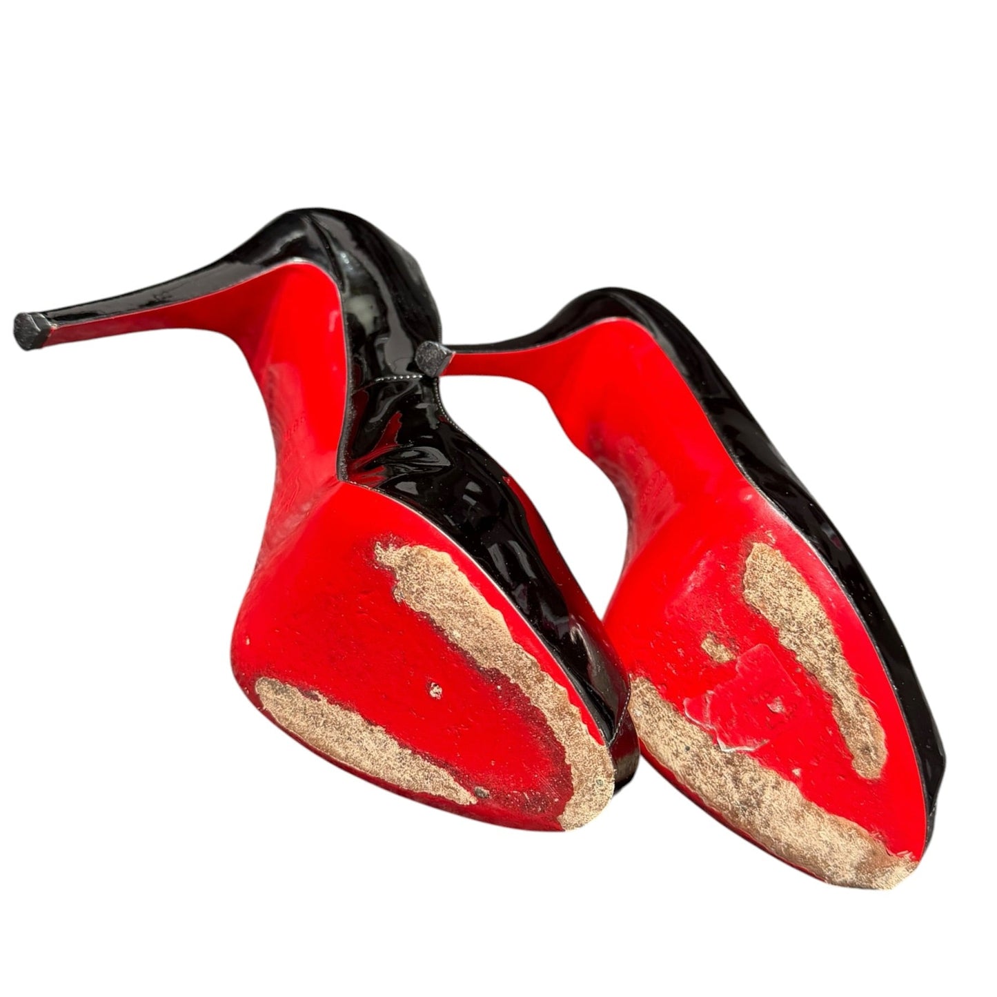 Christian Louboutin Very Privé 120 Patent Leather Peep Toe Pumps