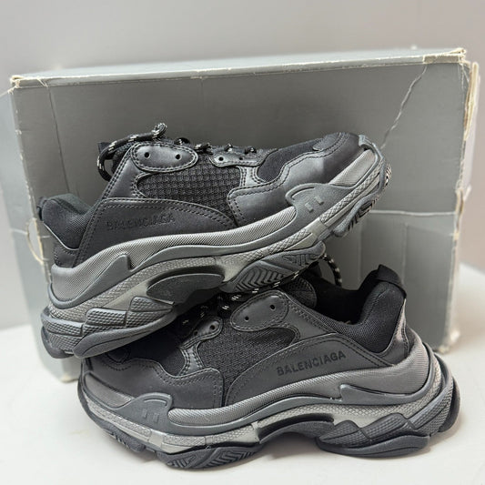 Balenciaga Triple S Silver midsole Trainers
