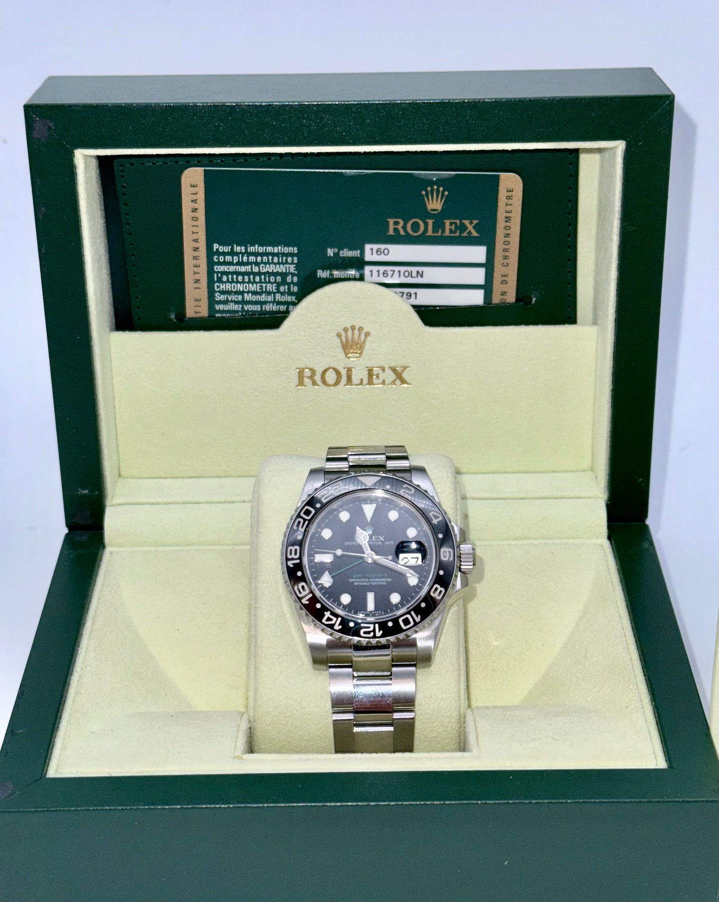 **SOLD**Rolex GMT Master II 16710LN
