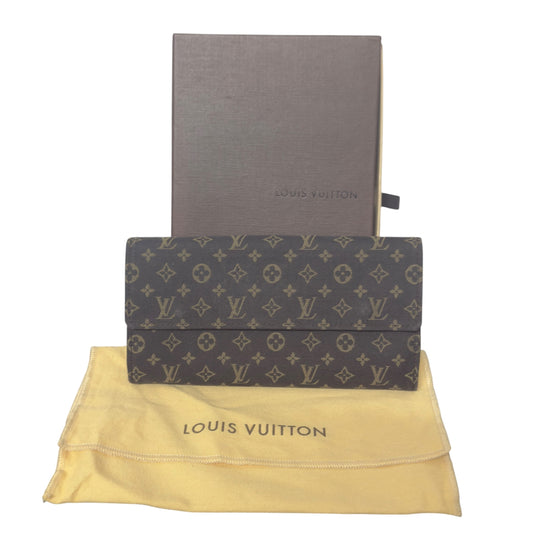 Louis Vuitton Sarah Wallet, Monogram Mini Lin Canvas