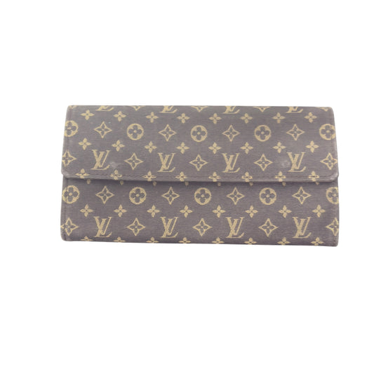 Louis Vuitton Sarah Wallet, Monogram Mini Lin Canvas