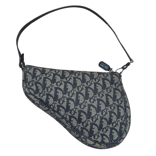 Christian Dior Trotter Canvas Saddle Pochette