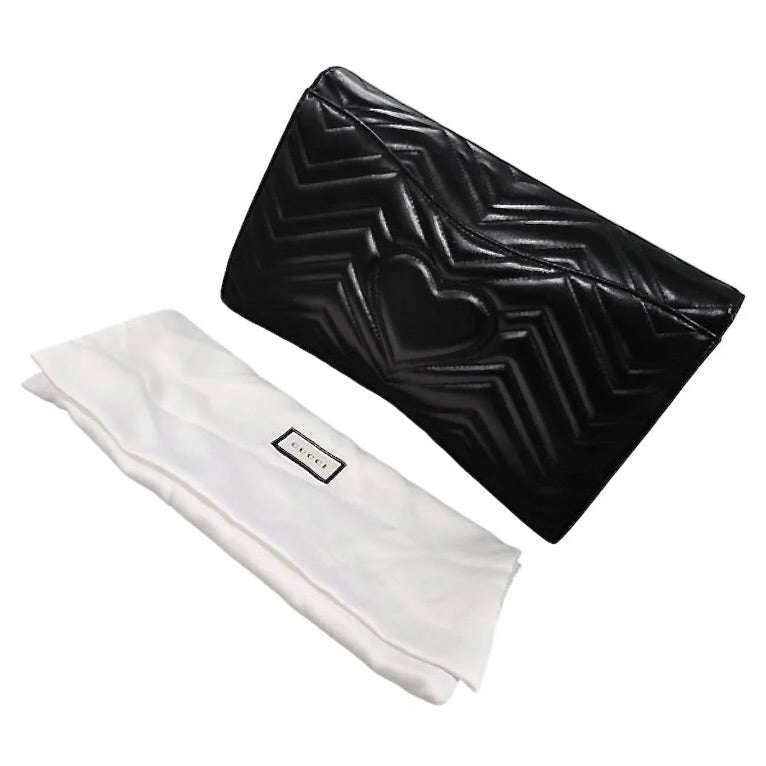 **SOLD** - Gucci Calfskin Matelasse GG Marmont Clutch Bag