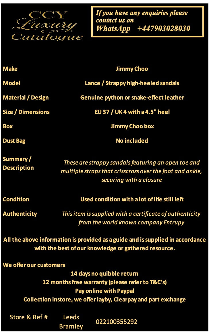 Jimmy Choo Lance / Strappy high-heeled sandals