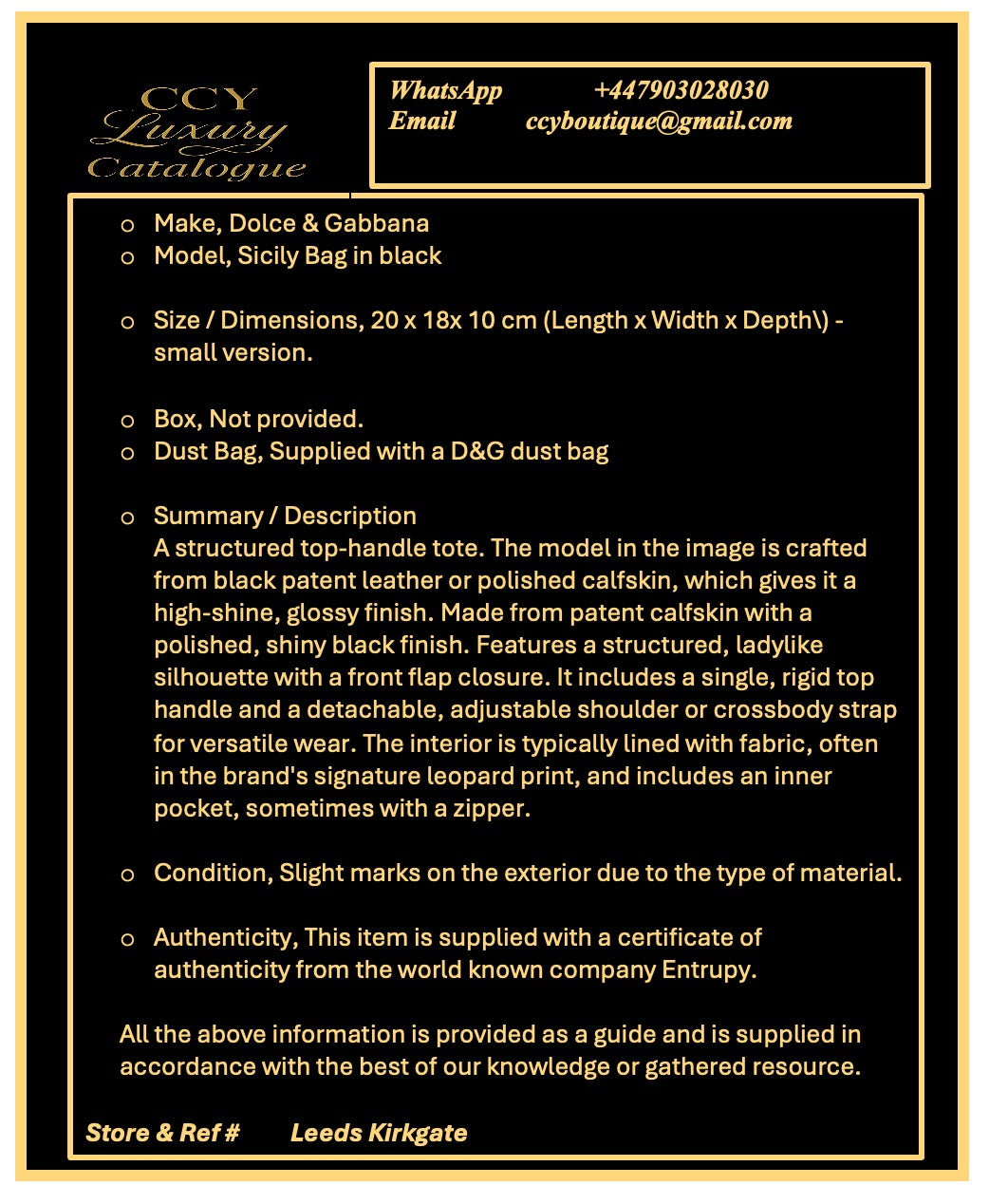 Dolce & Gabbana Sicily Bag