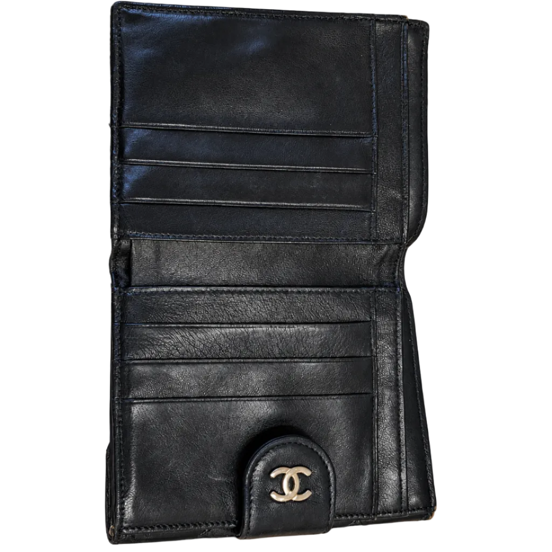 Chanel Quilted Leather Folding Wallet