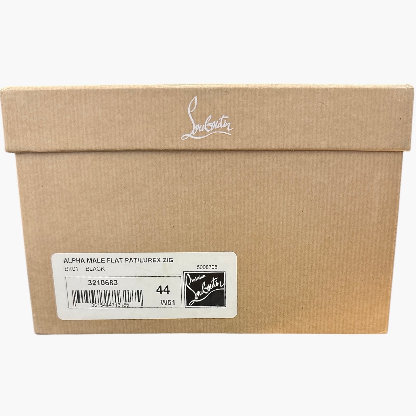 **SOLD** Christian Louboutin Alpha Male Flat Pat / Lurex Zig