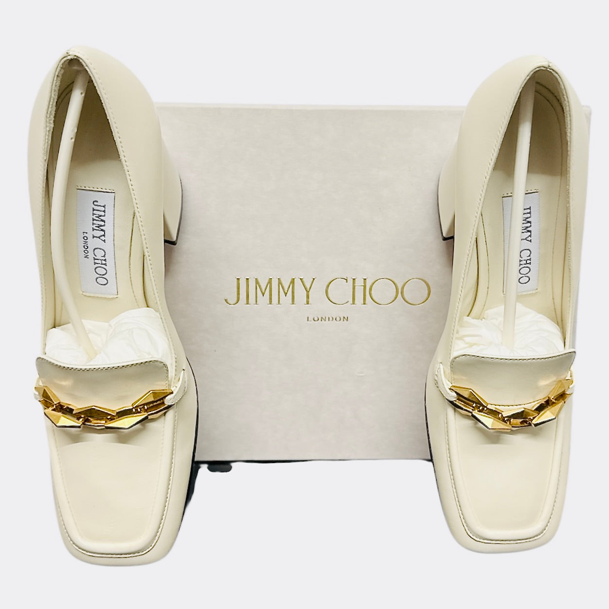 Jimmy Choo Diamond White Tilda 85