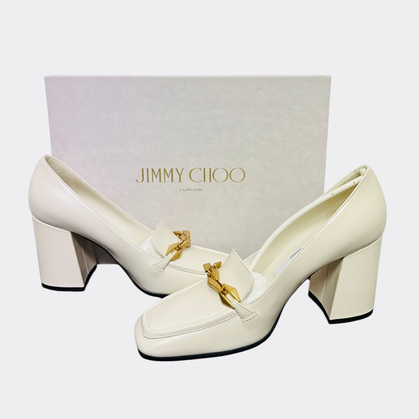 Jimmy Choo Diamond White Tilda 85