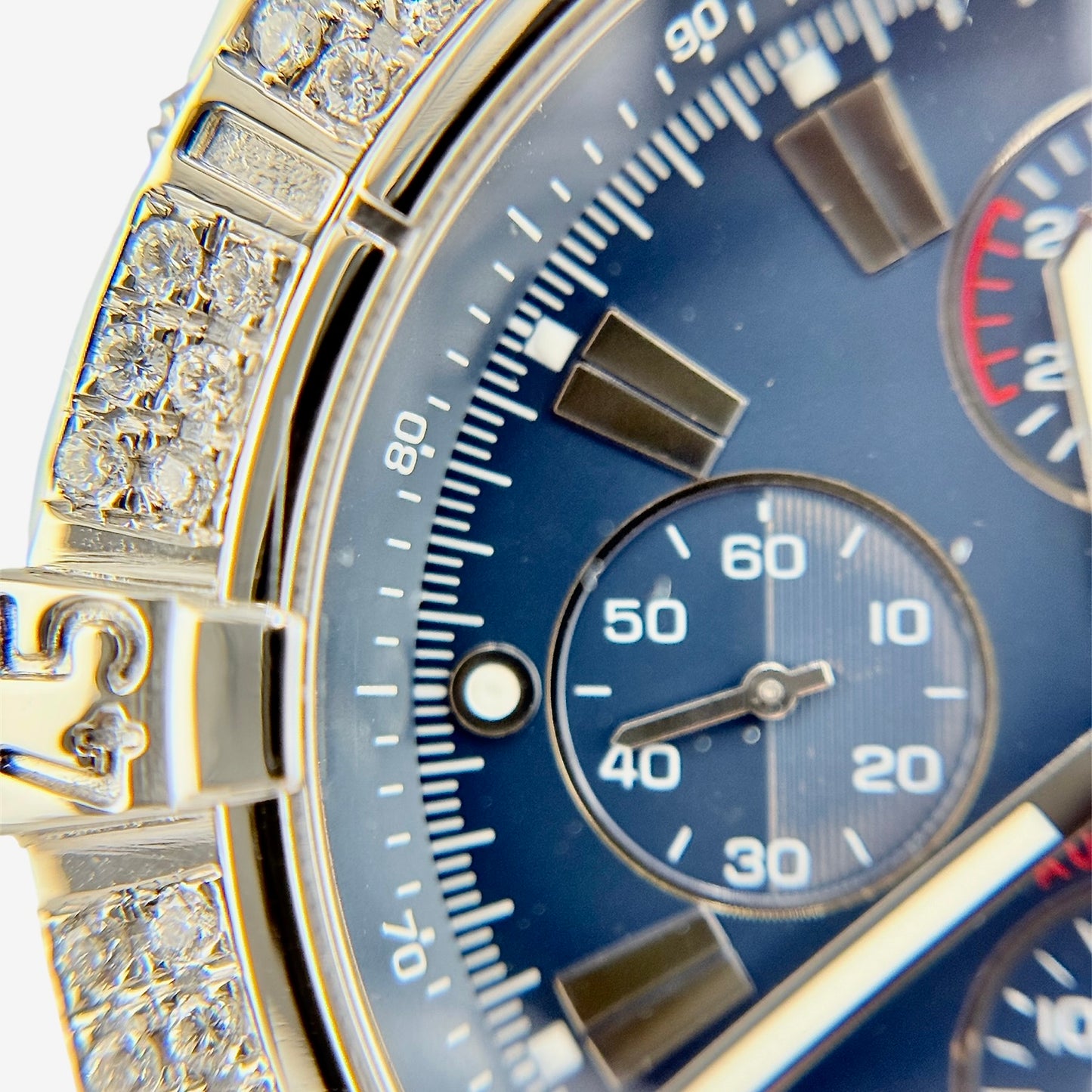 Breitling Super Avenger / A13370 Custom Diamond Bezel
