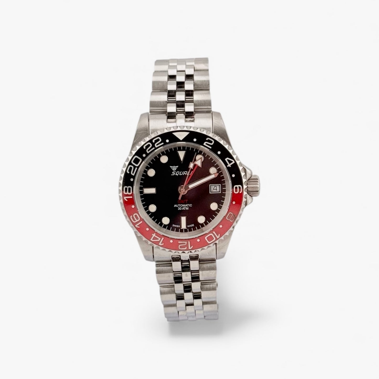 Squale 1545 GMT Black & Red